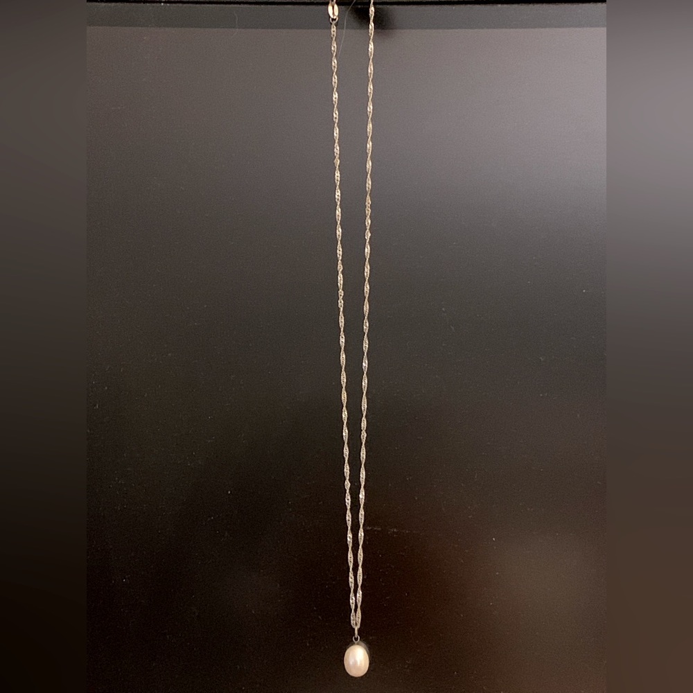 🆕 18” Sterling Silver Freshwater Pearl Necklace